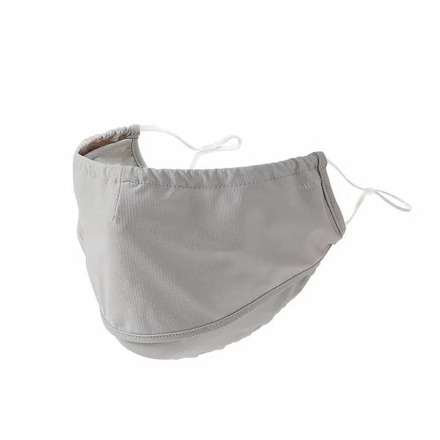 玖慕 凉感透气 喝水便利 冰丝锦纶氨纶 防晒口罩 女款