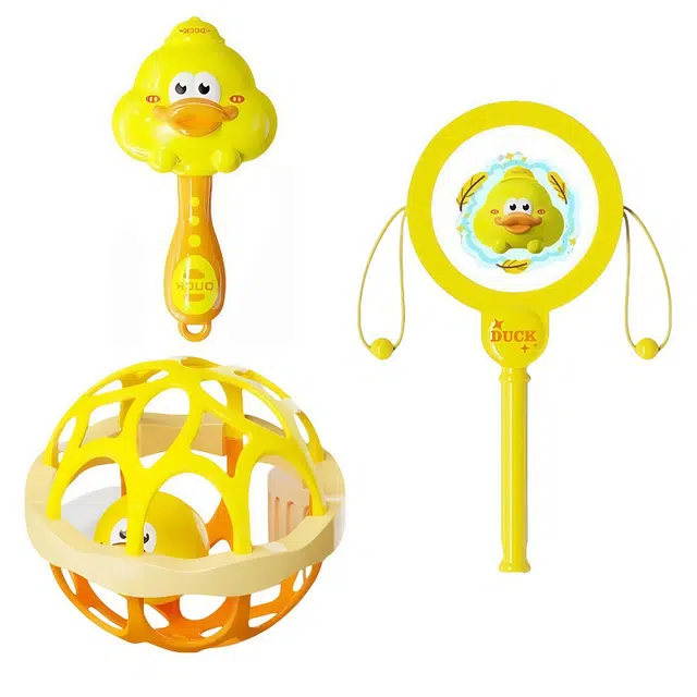 古欧 婴儿手摇铃宝宝抓握训练 小沙锤 早教益智玩具