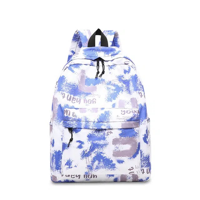 帕克熊 日常简约涂鸦大容量学生上课书包电脑包 尼龙 双肩包 男女同款情侣款 多色