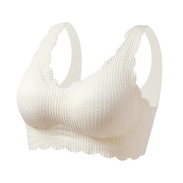 慕梵度 无痕大码软支撑大胸显小无钢圈收副乳薄款文胸 女款