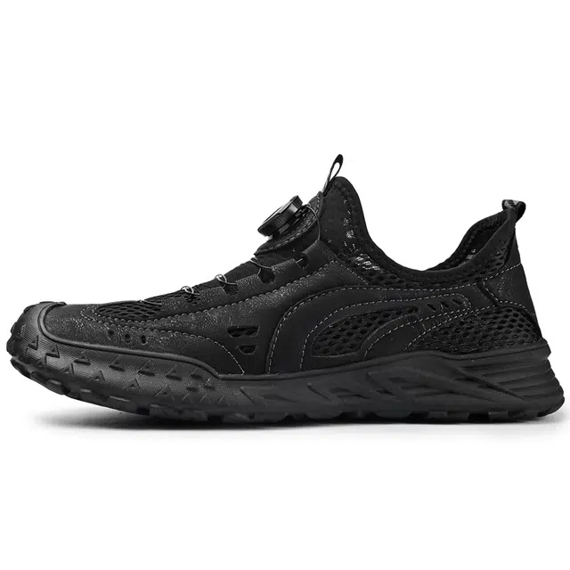 酷丁 网布 旋转扣软底户外休闲运动 透气速干抓地 低帮 登山鞋/徒步鞋 男款