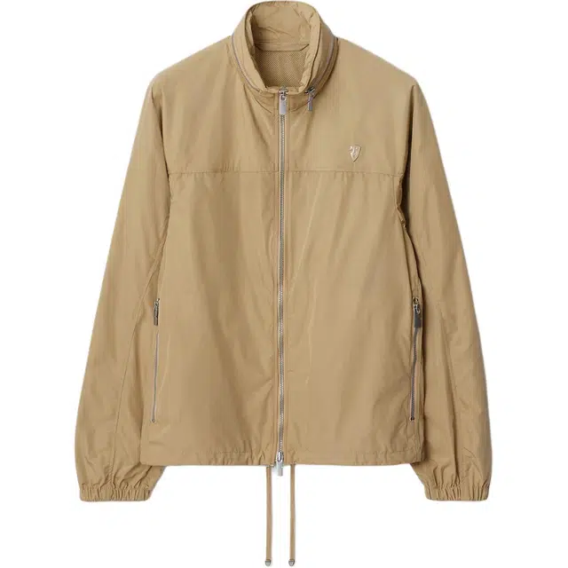 Burberry SS25 Logo Badge Zip Jacket Khaki