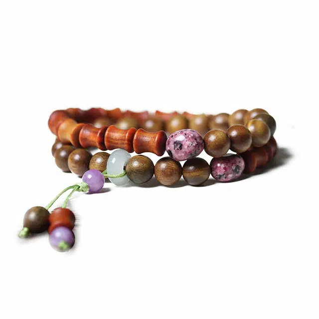 京华录 节节高升招财转运诸事顺利八方来财多圈叠戴文玩盘玩佛珠 好运转运礼盒珠串#好运 绿檀 手串 女款