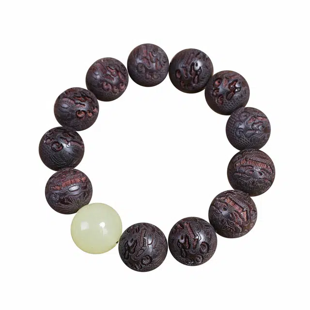 瑞兽貔貅 京华录 招财吞金兽 祥云瑞气招财纳福单圈盘玩佛珠 吞八方财气#好运 紫檀属 手串 男女同款情侣款