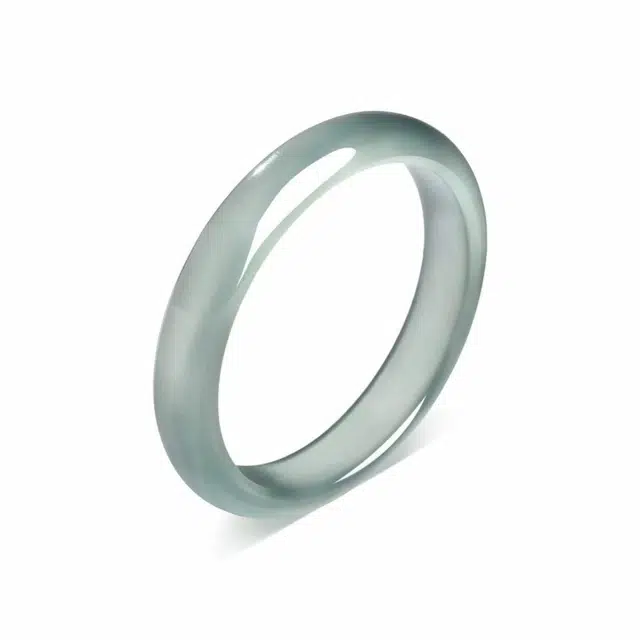 兰慕茵诺 新中式国潮库里蓝古风清冷感 典雅温婉气质显白 搭配汉服旗袍显白 #好运 玉髓 手镯 女款