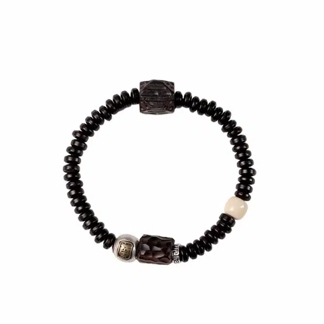 岁月静好 国潮复古单圈盘玩手饰典雅直切精品 本命年转运佛珠古色古韵民族风 福气满满#好运 椰蒂 手串 男女同款情侣款