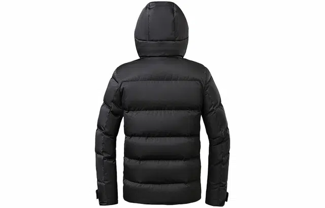 探路者 纯色户外加厚保暖短款连帽羽绒服外套 男款