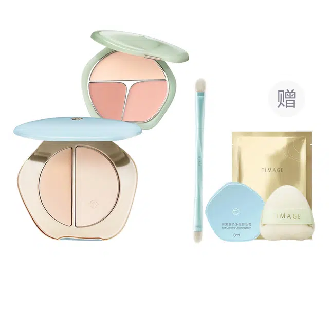 彩棠 腮红双拼高光套组 提亮肤色修饰肤色
