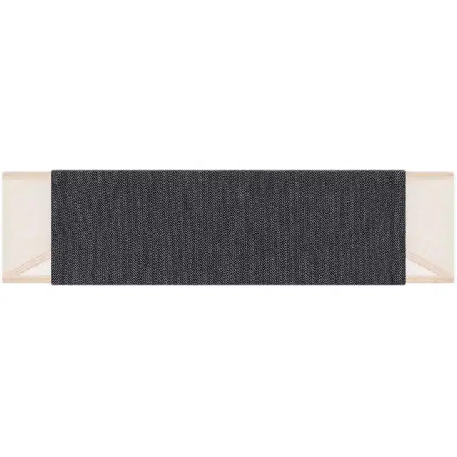 COURREGES SS25 ILLUSION DENIM BRA Dark Heather Grey Sand