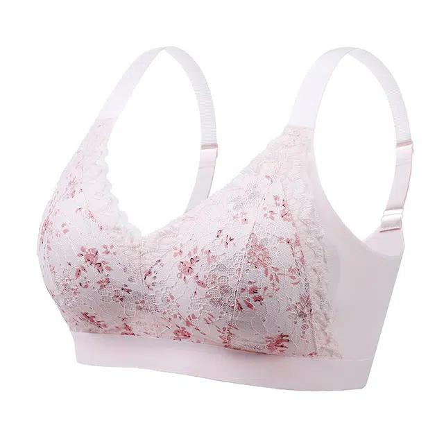 慕梵度 植物花卉蕾丝聚拢上托美背文胸 女款