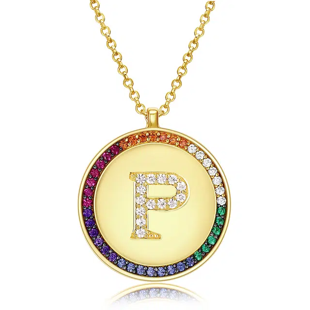 apm Monaco Rainbow Letter Necklace