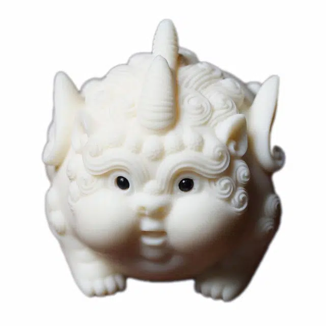 素于 【国潮胖嘟嘟】复古新中式随身把玩居家茶宠八方来财平安喜乐摆件简约轻奢上岸盘玩#好运 象牙果 菩提类手把件 男女同款情侣款