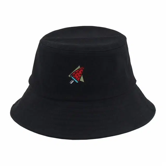 浪莎 夏季水果西瓜刺绣盆帽户外出行百搭时尚街头潮流防晒遮阳帽 聚酯纤维 渔夫帽 男女同款情侣款