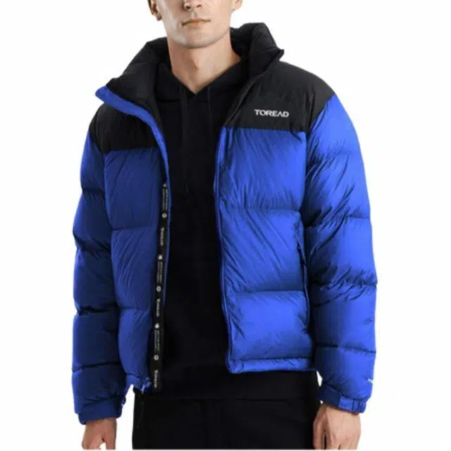 探路者 防寒保暖字母连帽长袖羽绒服 男款