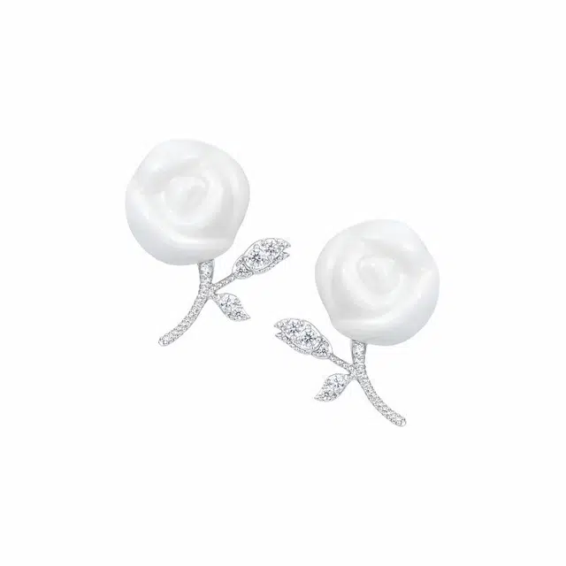 YVMIN Rose Ceramic Earrings