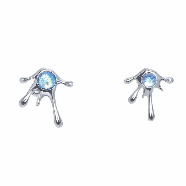 花芽 毒药小众设计简约百搭清冷高级感 合金 耳钉 女款