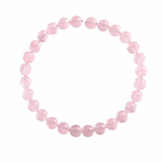 龙弗 【爱情之石】吸引正缘美满幸福桃花旺人缘粉色少女心简约精致桃花粉韵圆圆满满顺顺利利甜甜蜜蜜 粉水晶 手串 女款