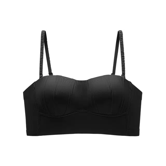 花蔓色 无痕无肩抹胸薄款大胸显小美背裹胸防走光无钢圈文胸 女款