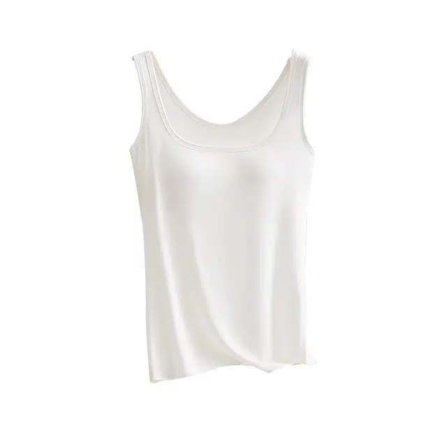 草本初色 柔软透气方领带胸垫内搭免文胸打底背心 女款 组合装