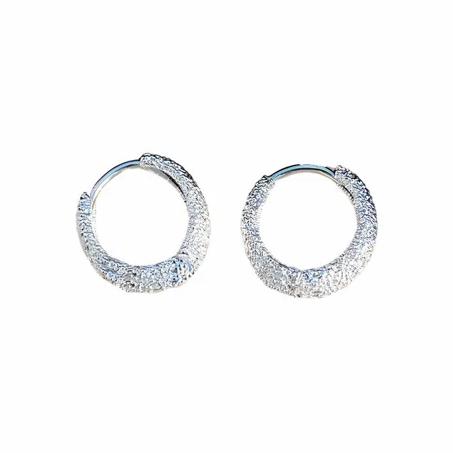 前方大荒野 闪闪星光金属质感闪亮优雅迷人简约时尚小众设计轻奢高级感日常通勤休闲百搭精致气质时髦个性 钛钢 耳环 女款