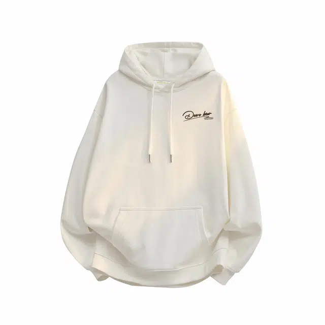 萌芽熊 字母连帽透气百搭宽松卫衣 男女同款