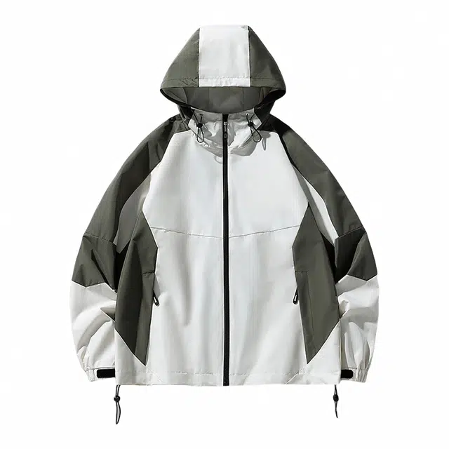 雅鹿  运动服户外休闲日系拼接  防风透气冲锋衣 男女同款