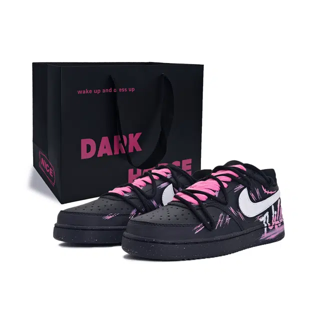 Nike Court Vision Low Black Pink