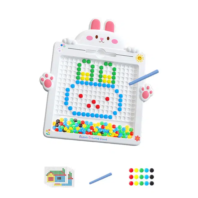 咕轹 兔子磁性运笔画板锻炼专注力思维启蒙磁性画板 早教益智玩具