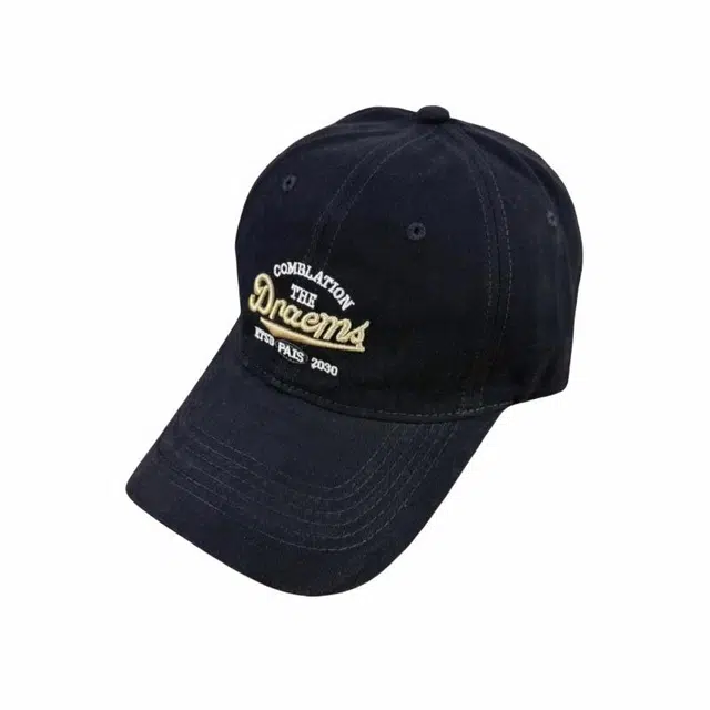 钓鱼熊 脸小立体字母刺绣 百搭休闲遮阳软顶 棉 鸭舌帽 男女同款情侣款