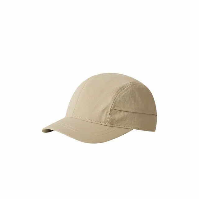 钓鱼熊 夏季速干透气鸭日系街头风复古五片帽时髦短檐 棉 鸭舌帽 男女同款情侣款