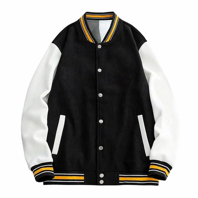 轻迎  宽松纯色落肩舒适百搭长袖棒球服 男款