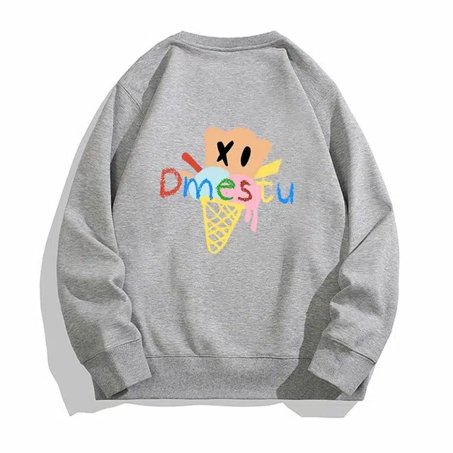 【dme】 简约美式重磅宽松圆领套头长袖百搭卫衣 男女同款