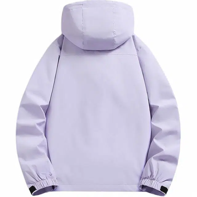 雅鹿  宽松纯色薄款长袖  防水防风冲锋衣 男女同款