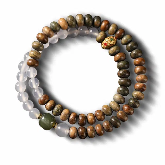 京华录 新中式国潮简单百搭 小众高级感设计 转运来财 招财进宝 平步青云步步高升 精准桃花上岸锦鲤#好运 绿檀 手串 男女同款情侣款