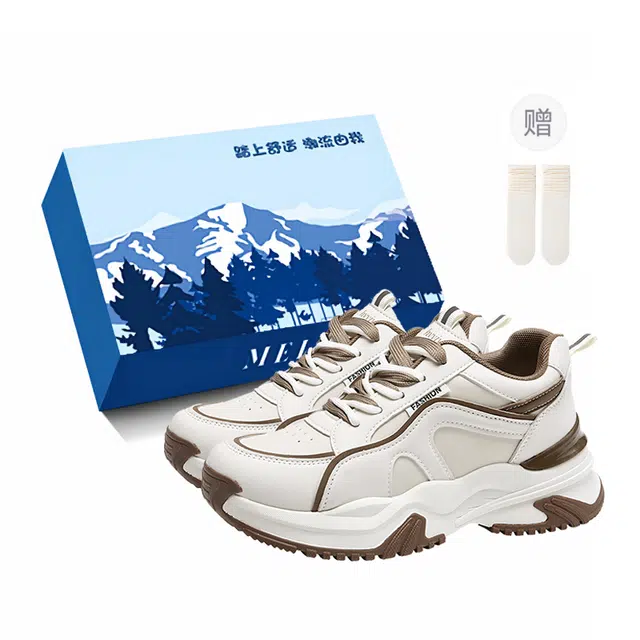 小鹿米利 厚底运动鞋经典潮流简约百搭 防滑耐磨透气 低帮 老爹鞋 女