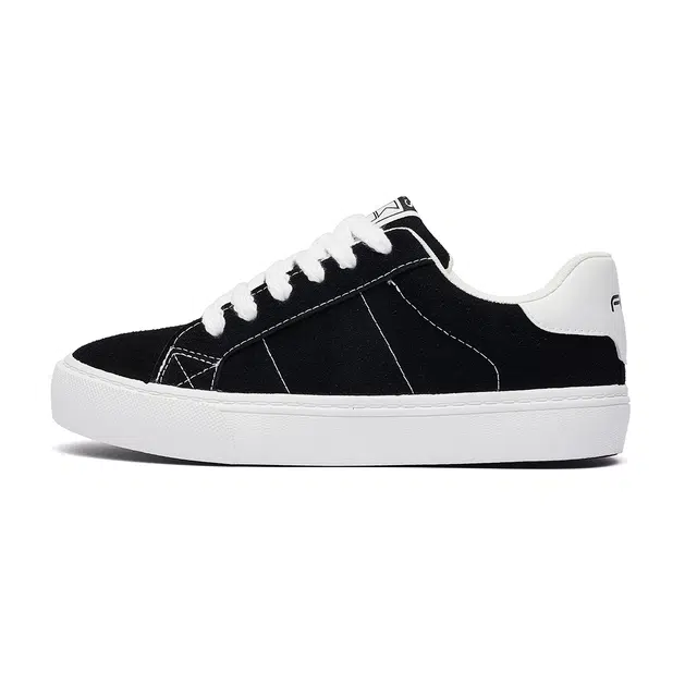 小鹿米利 港风百搭经典复古休闲 舒适潮流学生百搭 防滑耐磨轻便 低帮 板鞋 男女同款 黑色