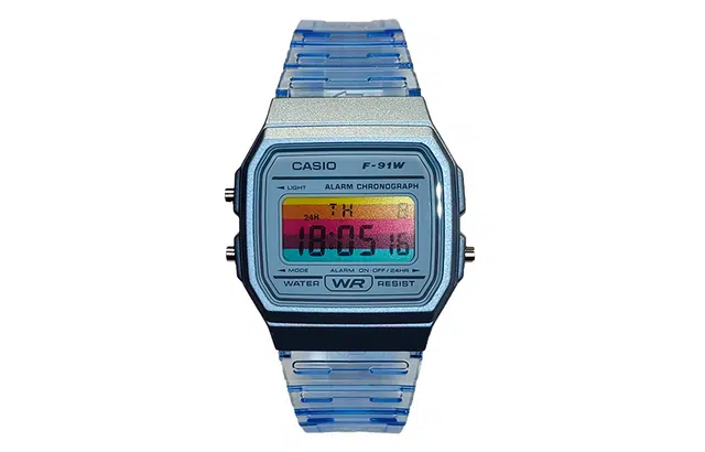 CASIO F-91WS-2 Blue Crystal