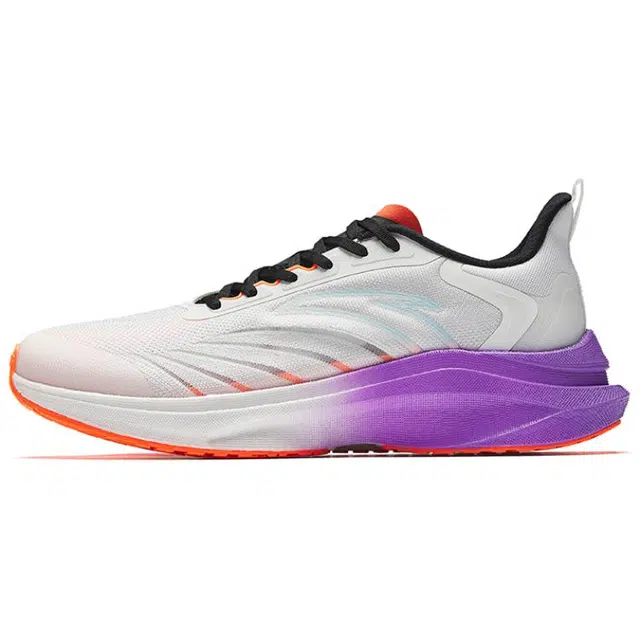 超级安踏 舒适潮流防滑耐磨 低帮 休闲跑步鞋 男款 白黑橙