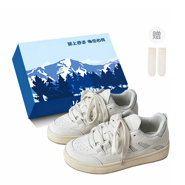 小鹿米利 复古厚底小众美式高街学生休闲运动 包裹性防滑耐磨 低帮 板鞋 女