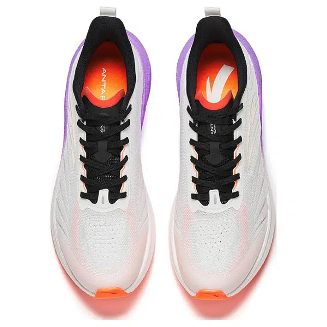 超级安踏 舒适潮流防滑耐磨 低帮 休闲跑步鞋 男款 白黑橙