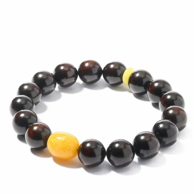 三檀小舍 老蜡 招财纳福财源滚滚文玩盘玩小叶佛珠转运#好运 小众高级轻奢礼盒 紫檀属 木作手串 男女同款情侣款