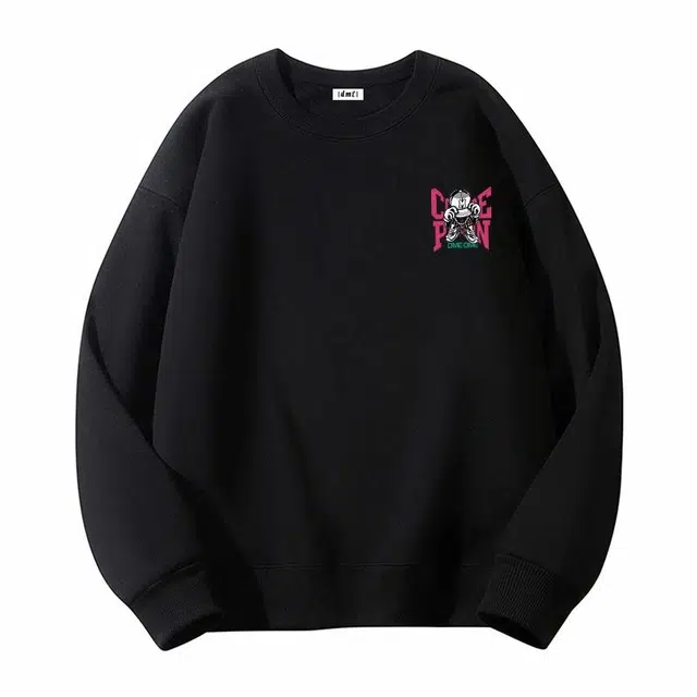【dme】 宽松字母复古落肩休闲长袖卫衣 男女同款