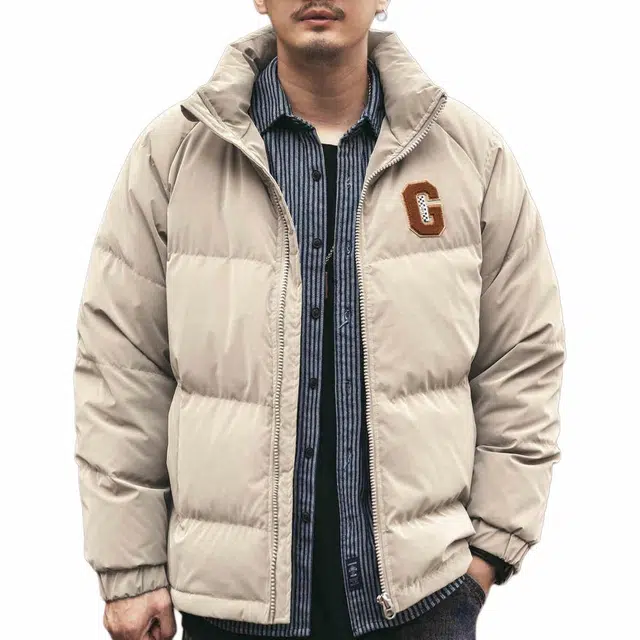 格蓝鹿 时尚百搭潮牌宽松简约长袖羽绒服 男款