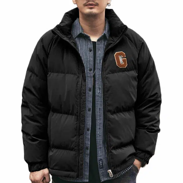 格蓝鹿 时尚百搭潮牌宽松简约长袖羽绒服 男款