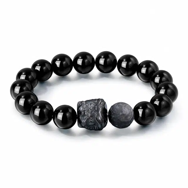 岁月静好 炫酷国潮复古典雅醒狮新中式文艺范招财纳福文玩手饰 转运佛珠 吉祥如意#好运 黑檀 手串 男女同款情侣款