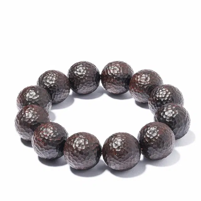 三檀小舍 锤纹无相 招财纳福 财源滚滚 文玩盘玩转运 小众高级轻奢 紫檀属 手串 男女同款情侣款