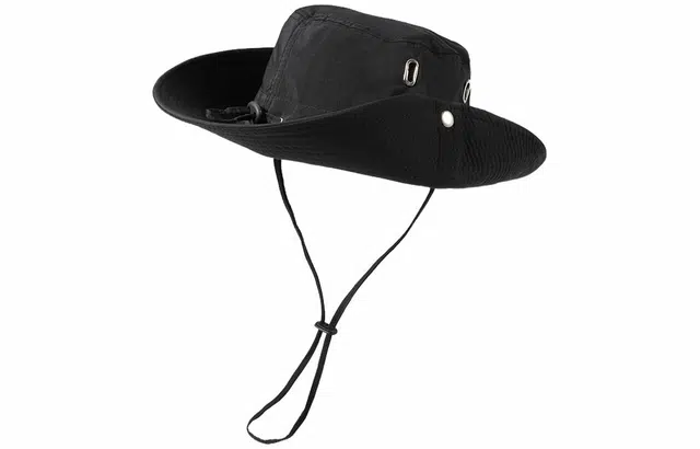 优幽兰 百搭休闲高级感大檐显脸小遮阳时尚小众设计感拼色户外登山帽防紫外线可调节 棉 防晒帽 男女同款情侣款