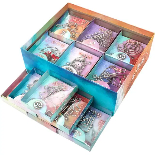 乐智由我 星座解扣解环全套 解压智力 早教益智玩具