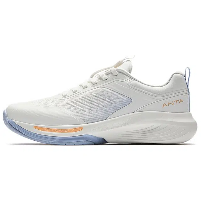 超级安踏 灵弧  舒适潮流减震防滑耐磨 低帮 休闲跑步鞋 女款 纸莎白氧气蓝