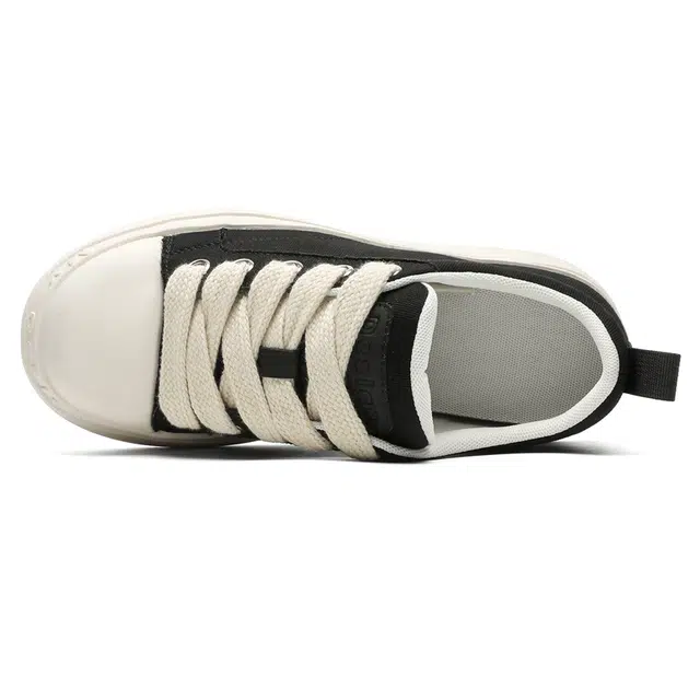 年走索 网布 百搭小众舒适潮流休闲 防滑减震 低帮 板鞋 男女同款 黑色